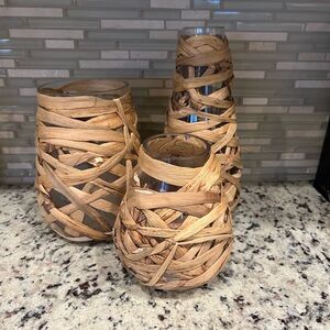 Boho Style Trio Vase Set